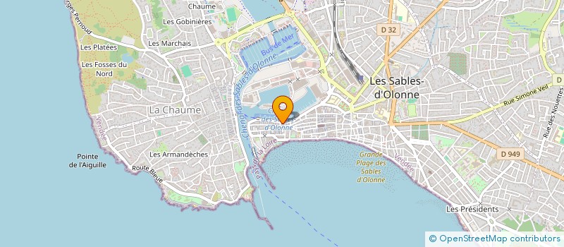 localisation de l'entreprise LAROSE COFFEE à LES SABLES D'OLONNE
