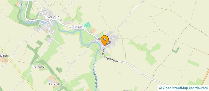 localisation de l'entreprise LAROSEDESTEMPLIERS  EXOUDUN