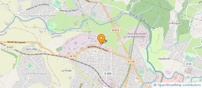 localisation de l'entreprise LAROUE  MAZAMET