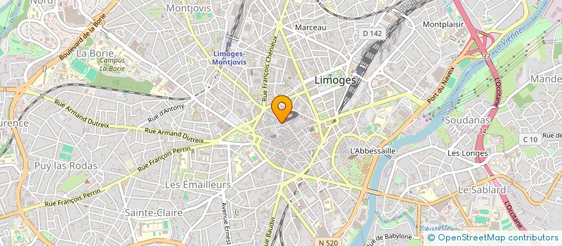 localisation de l'entreprise LAROUMAINE à LIMOGES