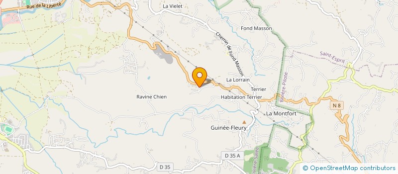 localisation de l'entreprise LAROVE à RIVIERE-SALEE
