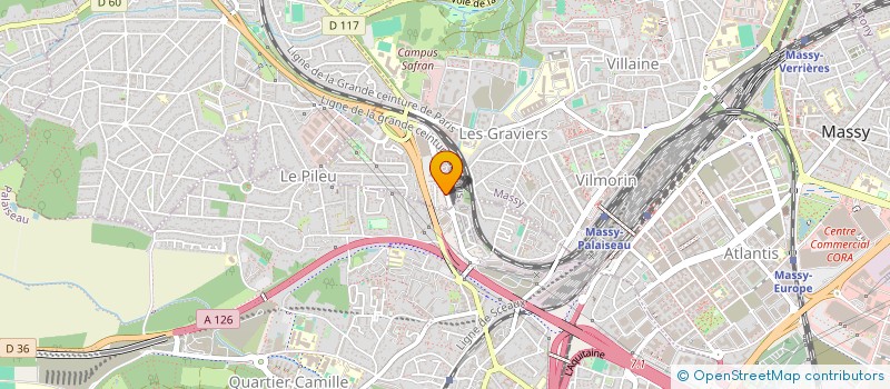 localisation de l'entreprise LAROZE à MASSY
