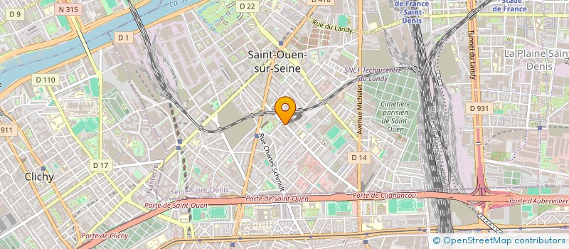localisation de l'entreprise LAROZE PARTNERS à SAINT-OUEN-SUR-SEINE