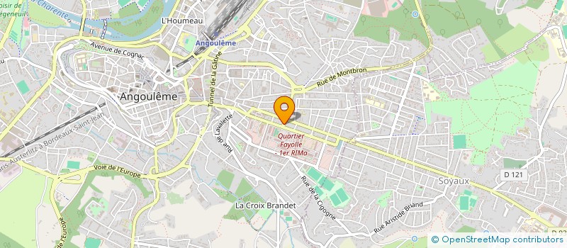 localisation de l'entreprise LARPE-SOUMAGNAS à ANGOULEME