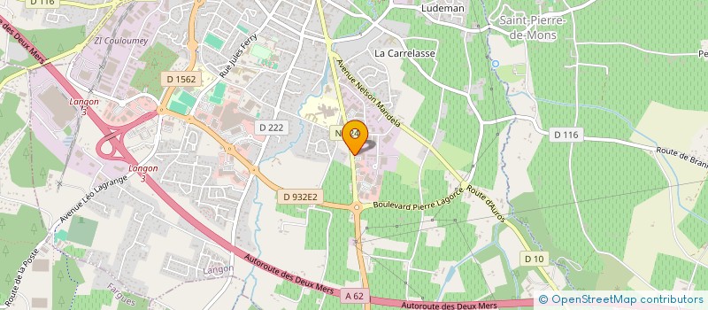 localisation de l'entreprise LARQUEY RAMONAGE  LANGON