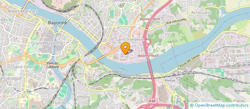 localisation de l'entreprise LARRE - ETXE LAN à BAYONNE