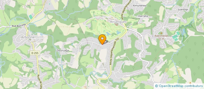 localisation de l'entreprise LARREBIDEA  ARCANGUES