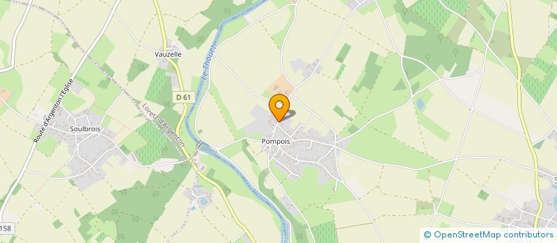 localisation de l'entreprise LARRERE POMPOIS  SAINTE-VERGE