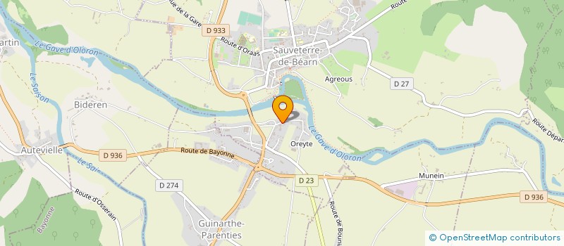 localisation de l'entreprise LARRESSAT RESTAURATION BATI ANCIEN à SAUVETERRE-DE-BEARN