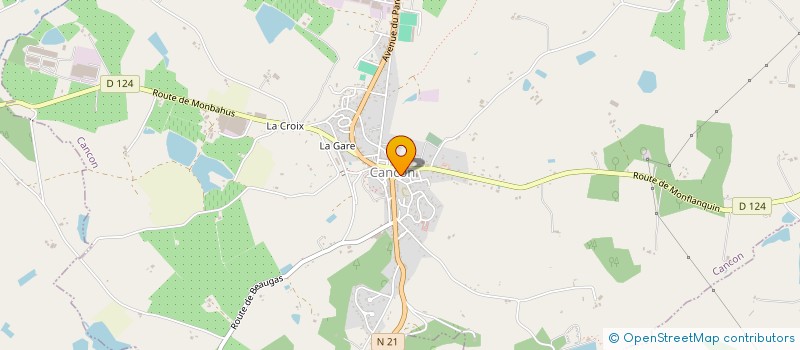 localisation de l'entreprise LARRIBEAU ET BICHOT  CANCON