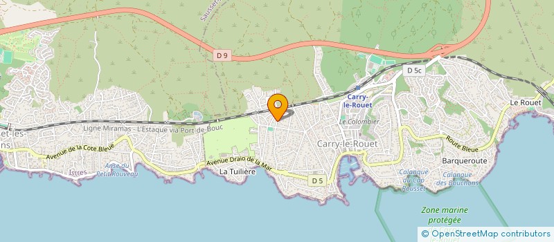 localisation de l'entreprise LARRIBERE HERICK - MAHE PHILIPPE  CARRY-LE-ROUET