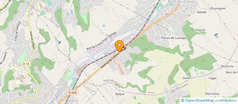 localisation de l'entreprise LARRIBIERE  PONT-DU-CASSE