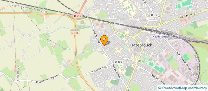 localisation de l'entreprise LARRIDON PRESSING à HAZEBROUCK