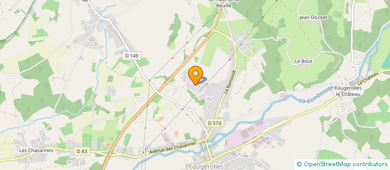 localisation de l'entreprise LARRIERE ET FILS  FOUGEROLLES-SAINT-VALBERT