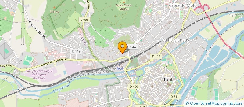 localisation de l'entreprise LARRIERE-GRADECK  TOUL