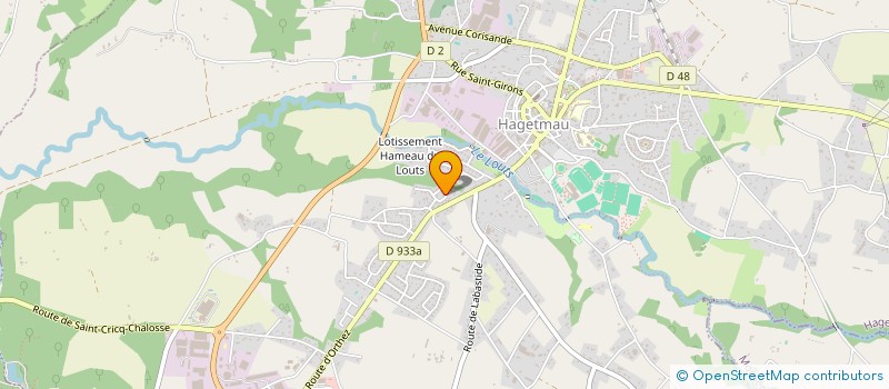 localisation de l'entreprise LARRIEU ET FILS  HAGETMAU