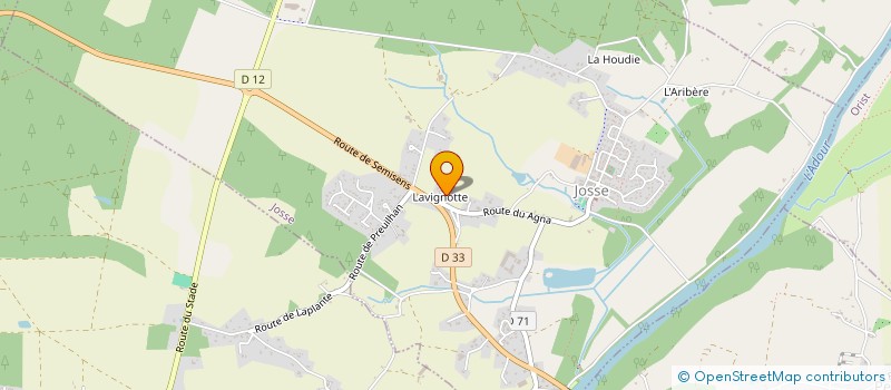 localisation de l'entreprise LARRIEU PEINTURE  JOSSE