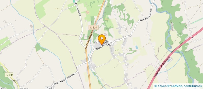 localisation de l'entreprise LARRIOU  LALONQUETTE