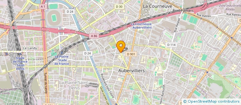 localisation de l'entreprise LARRIVE SERVICES à AUBERVILLIERS