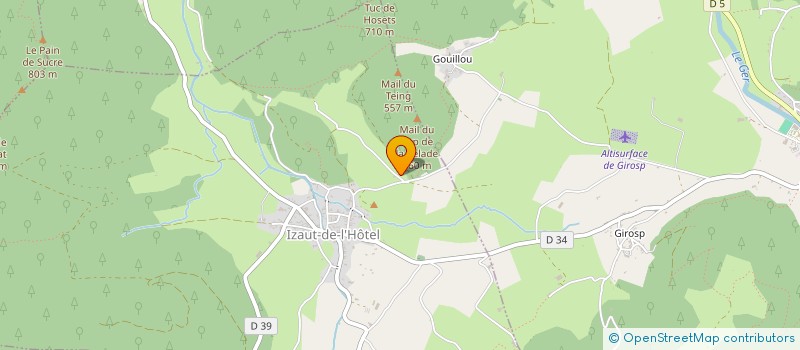 localisation de l'entreprise LARRONDE FAMILIAKO BASERRIA  IZAUT-DE-L'HOTEL