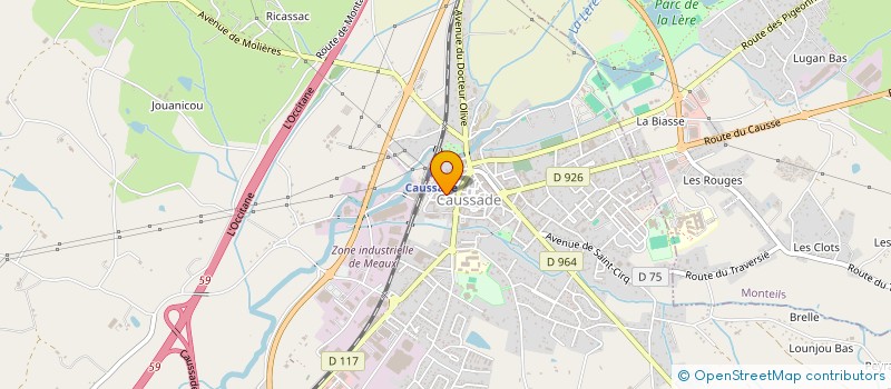 localisation de l'entreprise LARROQUE FILS  CAUSSADE