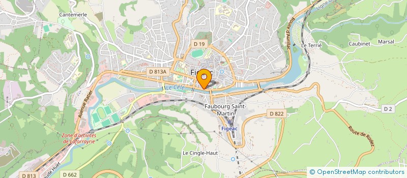 localisation de l'entreprise LARROQUE LOCATIONS  FIGEAC