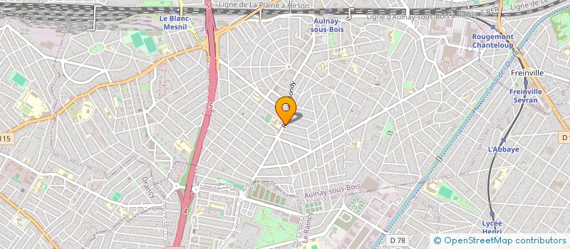 localisation de l'entreprise LARROUSSE ET COMPAGNIE à AULNAY-SOUS-BOIS