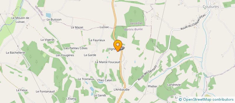 localisation de l'entreprise LARROUY à BERTRIC-BUREE