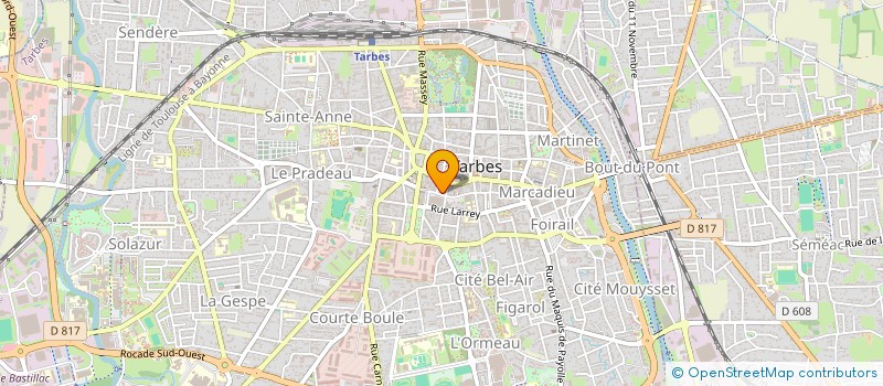 localisation de l'entreprise LARROUY AUDITION BIGORRE à PAU