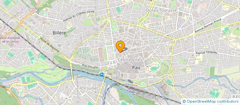 localisation de l'entreprise LARROUY SBE AUDITION à PAU
