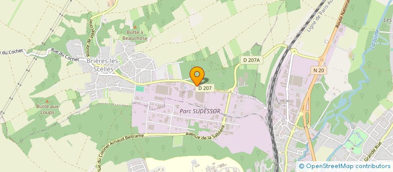 localisation de l'entreprise LARRUE SA à BRIERES-LES-SCELLES