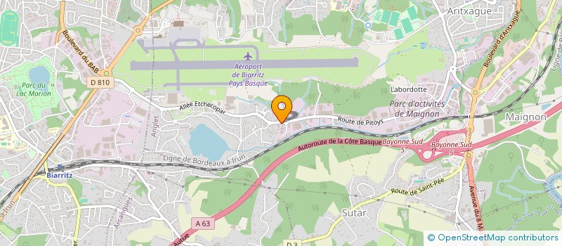 localisation de l'entreprise LARRUN  ANGLET