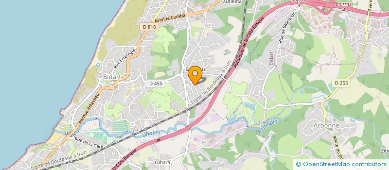 localisation de l'entreprise LARRUN ALDEA à BIDART