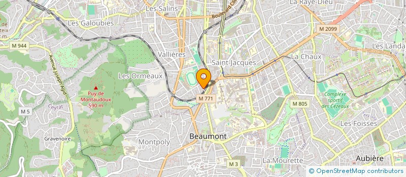 localisation de l'entreprise LARS & LAVY  CLERMONT-FERRAND