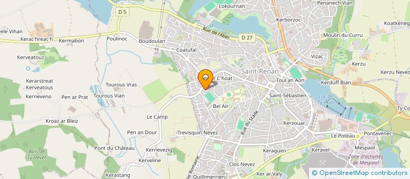 localisation de l'entreprise LARSCO  SAINT-RENAN