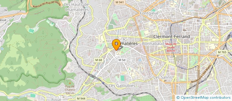 localisation de l'entreprise LARSEC à CHAMALIERES