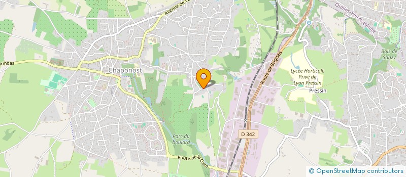 localisation de l'entreprise LARSEN  CHAPONOST