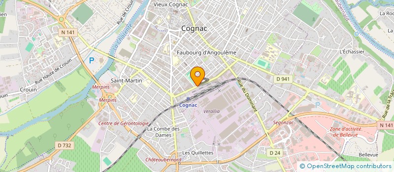 localisation de l'entreprise LARSEN - LE COGNAC DES VIKINGS à COGNAC