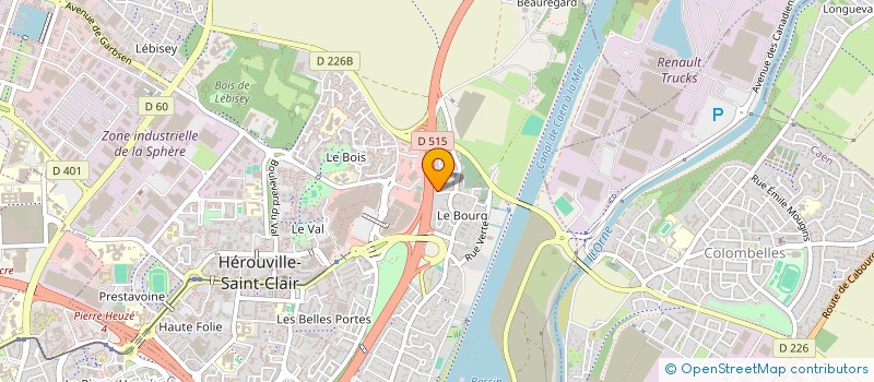 localisation de l'entreprise LARSENE PRODUCTIONS  HEROUVILLE-SAINT-CLAIR