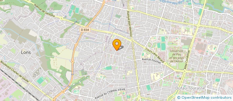 localisation de l'entreprise LARTBOIS  LONS