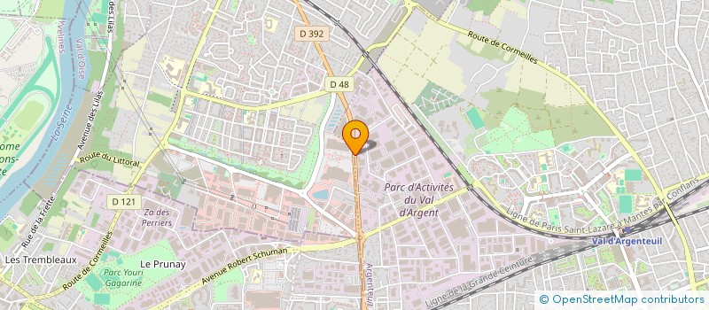 localisation de l'entreprise LARTEC à ARGENTEUIL