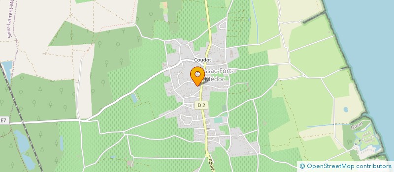 localisation de l'entreprise LARTIGUE  CUSSAC-FORT-MEDOC