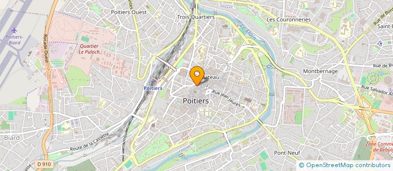 localisation de l'entreprise LARUE à POITIERS