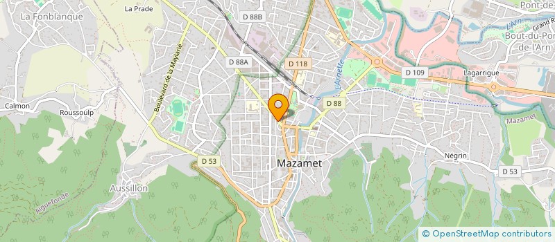 localisation de l'entreprise LARUN SCI  MAZAMET