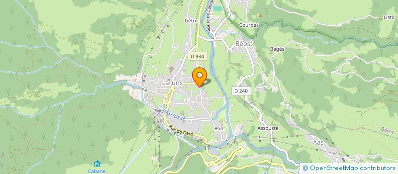 localisation de l'entreprise LARUNS PETANQUE LOISIRS  LARUNS