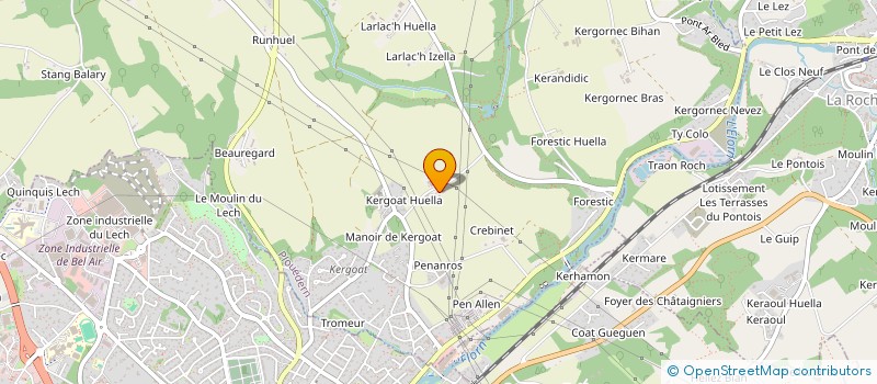 localisation de l'entreprise LARVOR à PLOUEDERN