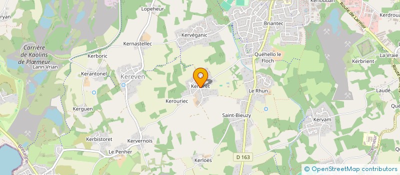 localisation de l'entreprise LARYMER INVEST à PLOEMEUR