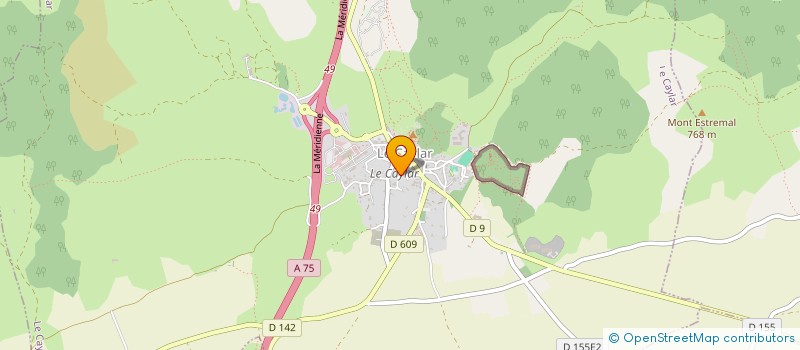 localisation de l'entreprise LARZAC PETANQUE  LE CAYLAR