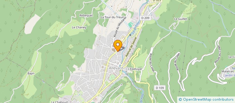 localisation de l'entreprise LARZILLE ET FILS  ALLEVARD