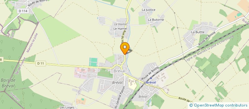 localisation de l'entreprise LARZILLIERE-MAGNY  BREVAL